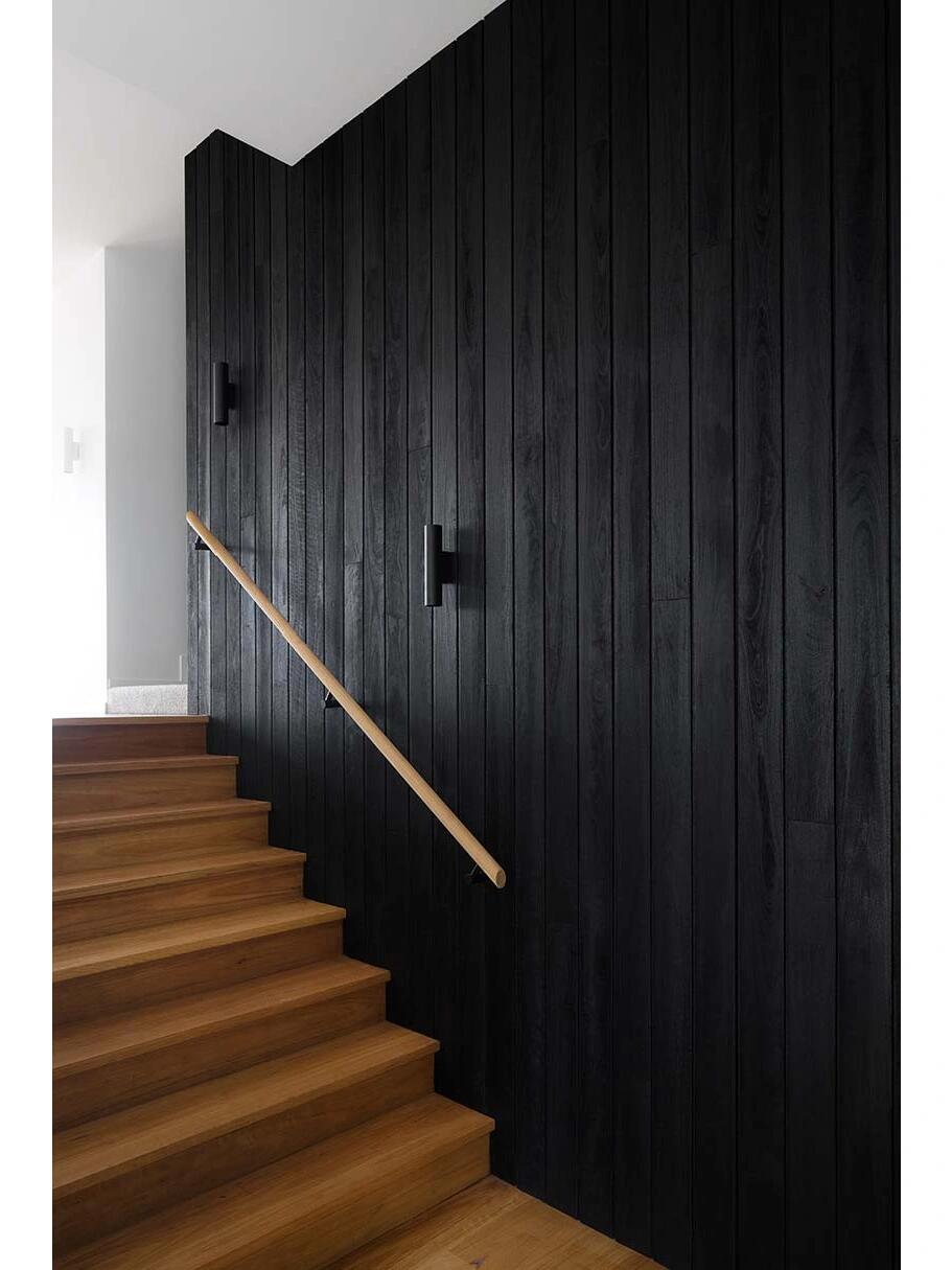 Charcoal Burn Wood Board Mcm Flexible Stone Decorative Wall Interior and Exterior Design Soft Porcelain Tiles
