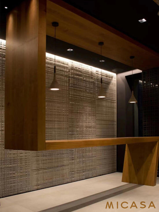 Factory Sawing Wood Board Mcm Flexible Stone Decorative Wall Interior and Exterior Design Soft Porcelain Tiles